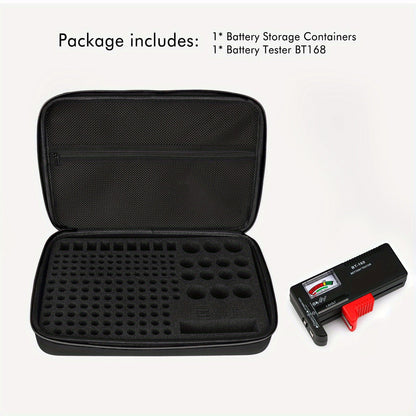 Hard Shell Battery Organizer Case