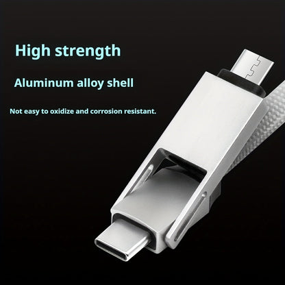 3 in 1 Magnetic LED display Keychain Cable
