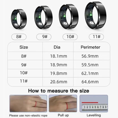 IP68 Waterproof Health Monitor Smart Ring