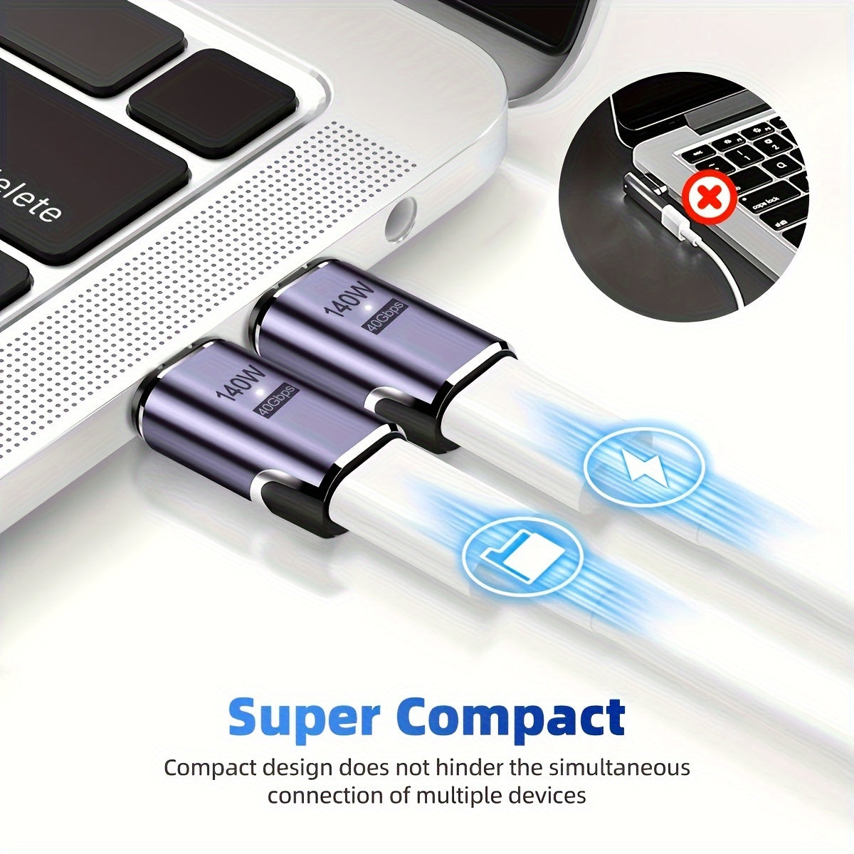 40Gpbs 140W Magnetic Adapter