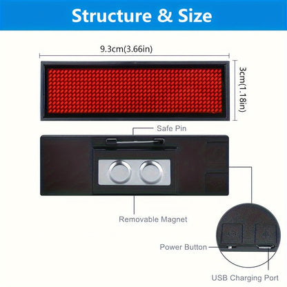 Wireless LED Badge