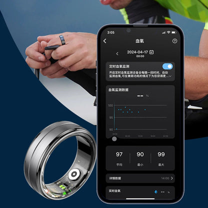 IP68 Waterproof Health Monitor Smart Ring
