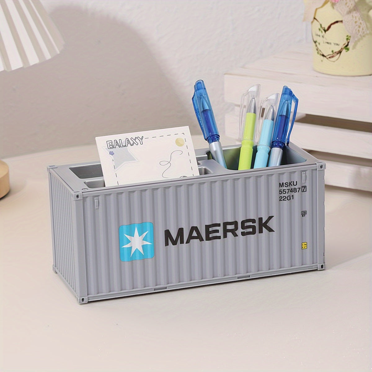 Industrial Style Container Desk Organizer