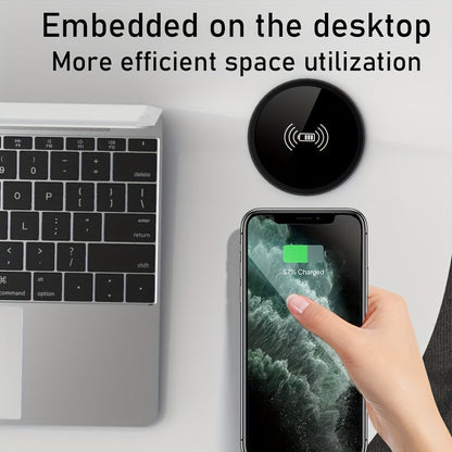 Built-in Desktop Wireless Charger