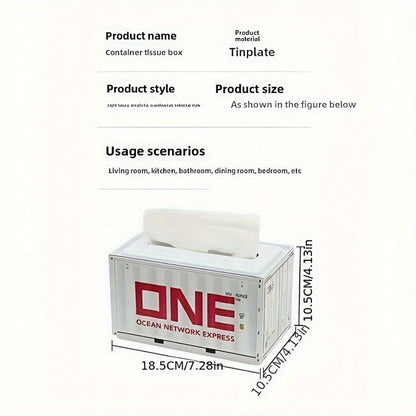 Industrial Style Container Tissue Box