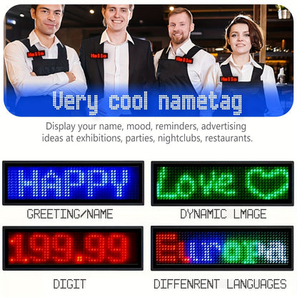 Wireless LED Badge