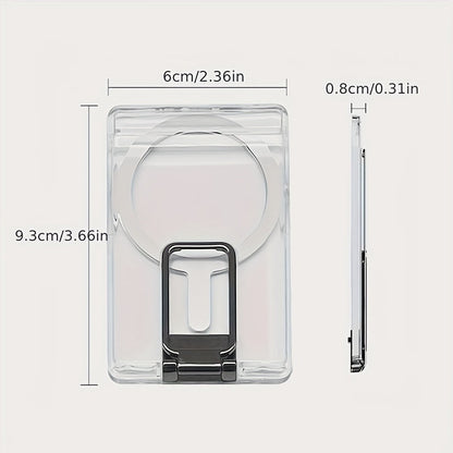 Mobile Phone Wallet with Metal Stand