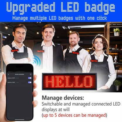 Wireless LED Badge