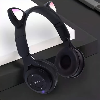 LED Wireless Headphone with Mic Control